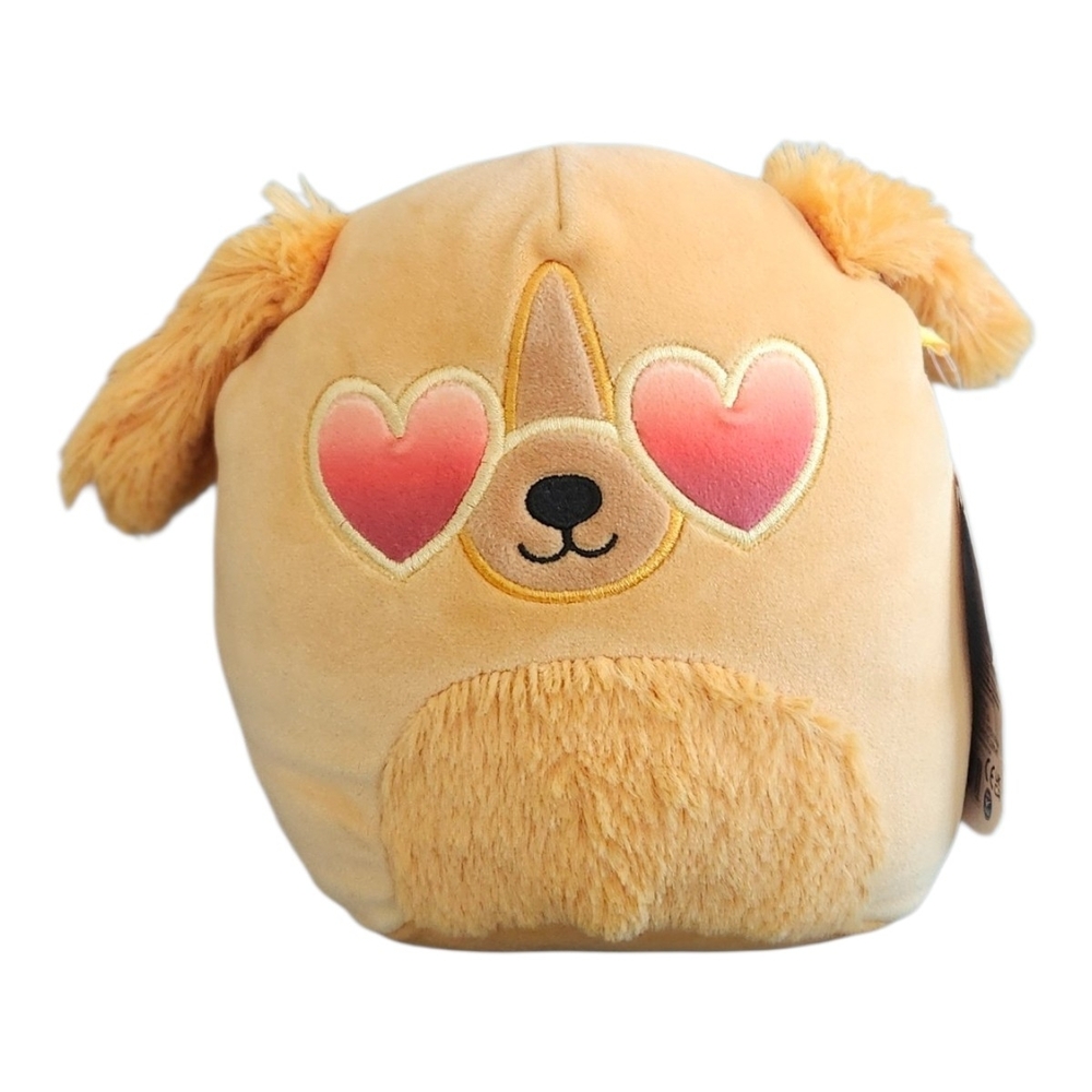 Squishmallows Tan Heart-Eyes Dog Plush Toy